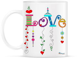 printfashion Love - Bögre - Fehér (790498)