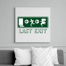 printfashion last-exit - Vászonkép - Fehér (6623140)