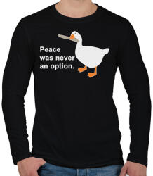 printfashion Peace was - Férfi hosszú ujjú póló - Fekete (2017737)
