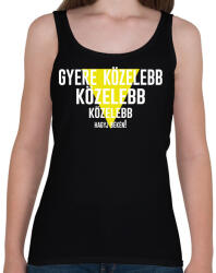 printfashion Gyere közelebb - fehér - Női atléta - Fekete (7033221)