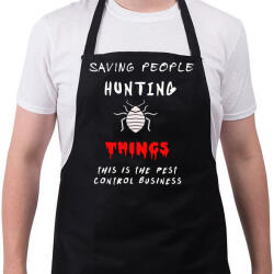 printfashion kártevőírtó üzlet - Kötény - Fekete (4930507)