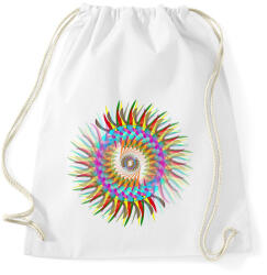 printfashion szúrós mandala - Sportzsák, Tornazsák - Fehér (2904554)