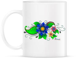 printfashion Indiai virág - Bögre - Fehér (791068)