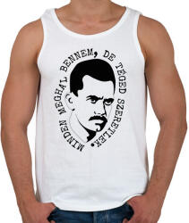 printfashion József Attila - Minden meghal bennem - Férfi atléta - Fehér (6611060)