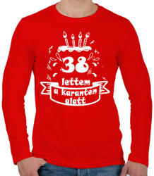 printfashion 38 lettem - Férfi hosszú ujjú póló - Piros (2499888)