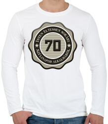 printfashion 70 - Férfi hosszú ujjú póló - Fehér (7187278)