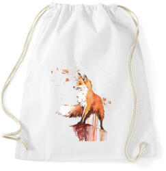 printfashion Painted Fox - Sportzsák, Tornazsák - Fehér (1248189)