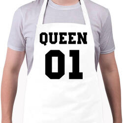 printfashion Queen - Kötény - Fehér (4902143)