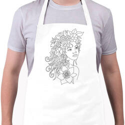 printfashion Lány - Kötény - Fehér (6017840)