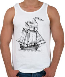 printfashion Hajó - Férfi atléta - Fehér (13799917)