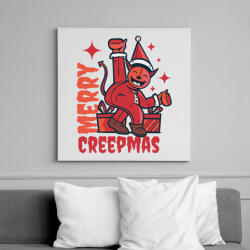 printfashion Boldog Karit - Merry Creepmas - Vászonkép - Fehér (6634332)