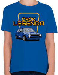 printfashion Volkswagen Golf - Gyerek póló - Királykék (11578621)