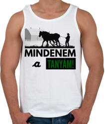 printfashion MINDENEM A TANYÁM - Férfi atléta - Fehér (2136613)