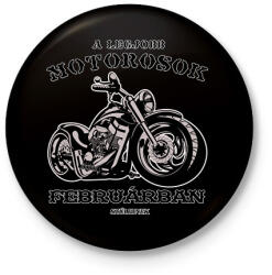 printfashion a legjobb motorosok - Kitűző, hűtőmágnes - Fekete (6025583)