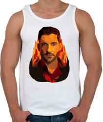 printfashion Lucifer - Férfi atléta - Fehér (2748719)