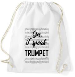 printfashion I speak trumpet - Sportzsák, Tornazsák - Fehér (7641023)