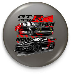 printfashion Nissan Advan GTR - Kitűző, hűtőmágnes - Sötétszürke (11419848)