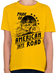 printfashion Amerika büszkesége - Gyerek póló - Sárga (142374)