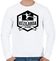 printfashion A kézilabda az életem - Férfi pulóver - Fehér (7162556)