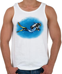 printfashion Búvár - Férfi atléta - Fehér (12660293)