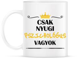 printfashion Pszichológus vagyok - Bögre - Fehér (11634912)