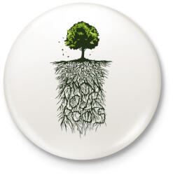 printfashion Tudd honnan jöttél - Kitűző, hűtőmágnes - Fehér (3074685)