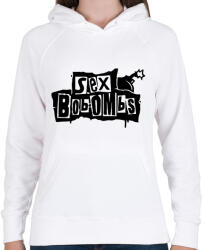 printfashion Sex Bob-Ombs - Női kapucnis pulóver - Fehér (2180421)