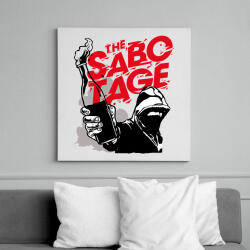 printfashion Szabotázs - Vászonkép - Fehér (6628576)