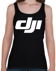 printfashion Dji logo - Női atléta - Fekete (2101408)