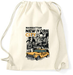 printfashion New York City - Sportzsák, Tornazsák - Natúr (3326)