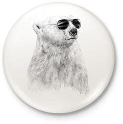 printfashion Don't let the sun go down - Kitűző, hűtőmágnes - Fehér (3074880)