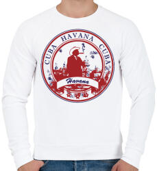 printfashion Havanna Kuba - Férfi pulóver - Fehér (4109662)