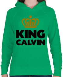 printfashion King calvin - Női kapucnis pulóver - Zöld (2331529)
