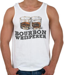 printfashion Bourbon Whisperer - Férfi atléta - Fehér (2795574)