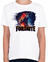 printfashion Fortnite - Gyerek póló - Fehér (2600591)