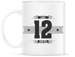 printfashion b-day-12-dark-lightgrey - Bögre - Fehér (790513)