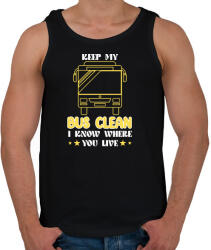 printfashion I know where you live - Férfi atléta - Fekete (7467666)