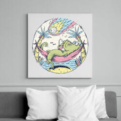 printfashion Asteroid Day - Vászonkép - Fehér (6626841)