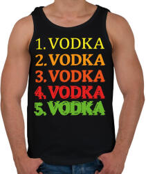 printfashion 1-5 Vodka - Férfi atléta - Fekete (7068909)