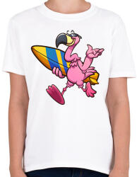 printfashion flamingo - Gyerek póló - Fehér (16159293)