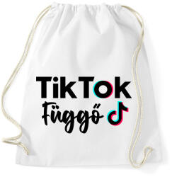 printfashion Tik Tok Függő - Sportzsák, Tornazsák - Fehér (4187404)