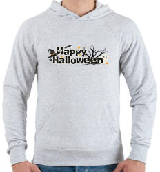 printfashion Happy Halloween - Férfi kapucnis pulóver - Sport szürke (1790602)
