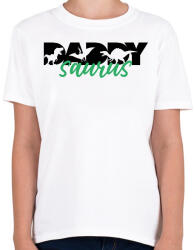 printfashion Daddysaurus - Gyerek póló - Fehér (11678995)