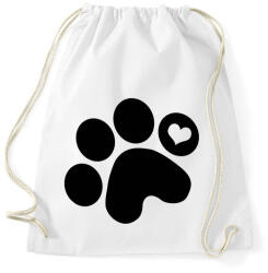 printfashion Mancsimádat - Sportzsák, Tornazsák - Fehér (212589)