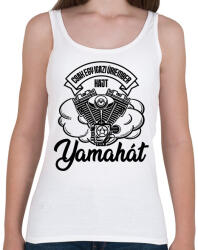 printfashion Csak egy igazi úriember hajt Yamahát - Női atléta - Fehér (4337461)