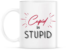 printfashion Cupid is stupid - Bögre - Fehér (7283371)