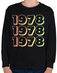 printfashion 1978 - Gyerek pulóver - Fekete (12733925)