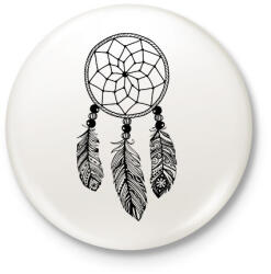printfashion Dreamcatcher - Kitűző, hűtőmágnes - Fehér (9015925)