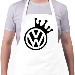 printfashion VW Király (fekete) - Kötény - Fehér (4906572)