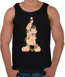 printfashion capybara karácsonyfa - Férfi atléta - Fekete (15204127)